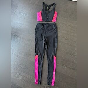 Goldbergh Black and Pink Leggings Set